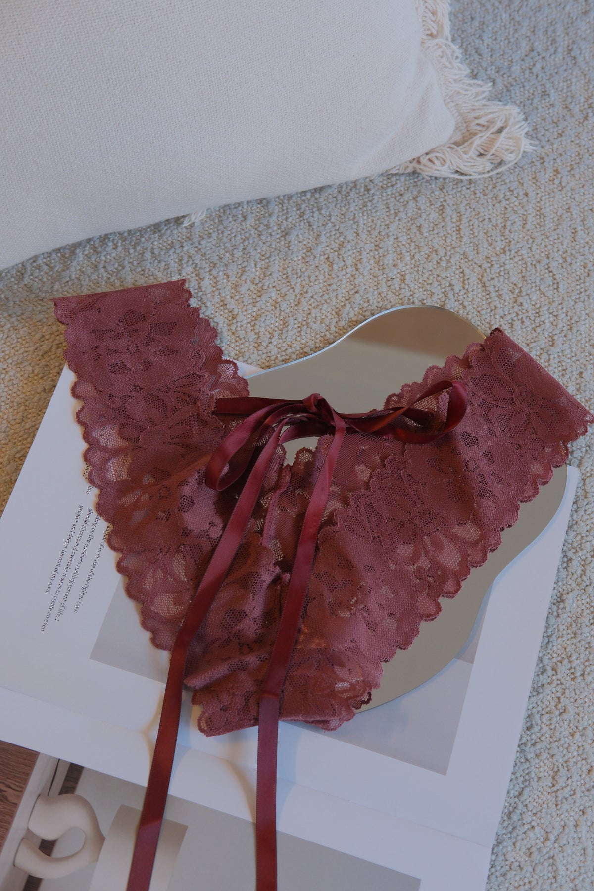 Burgundy Lace Panty