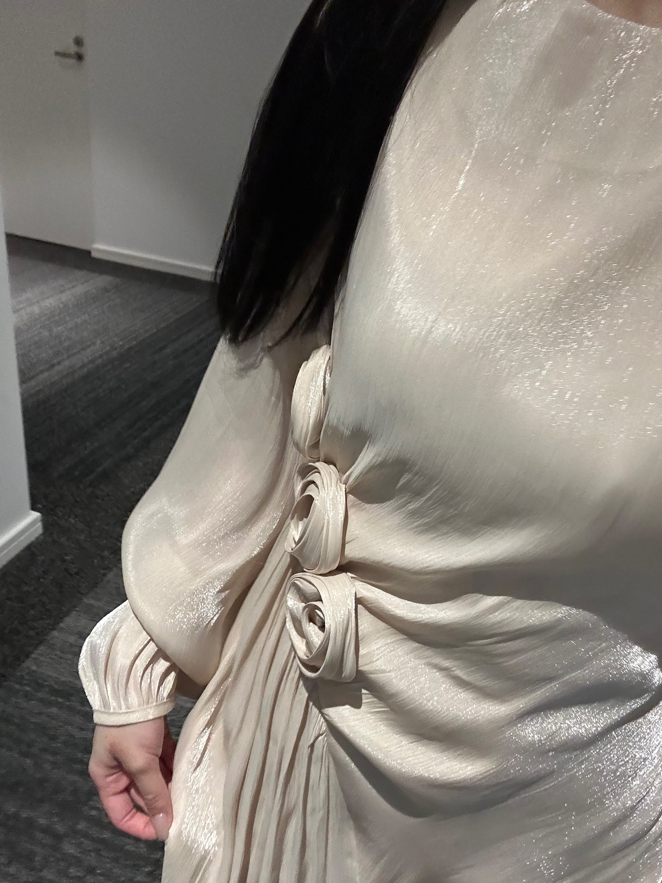 Ivory Flora Essence Grecian Dress