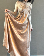 Shimmer Halter Dress