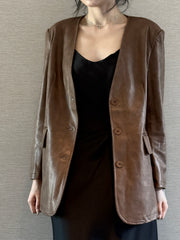 Caramel Elegance Blazer