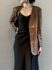 Caramel Elegance Blazer